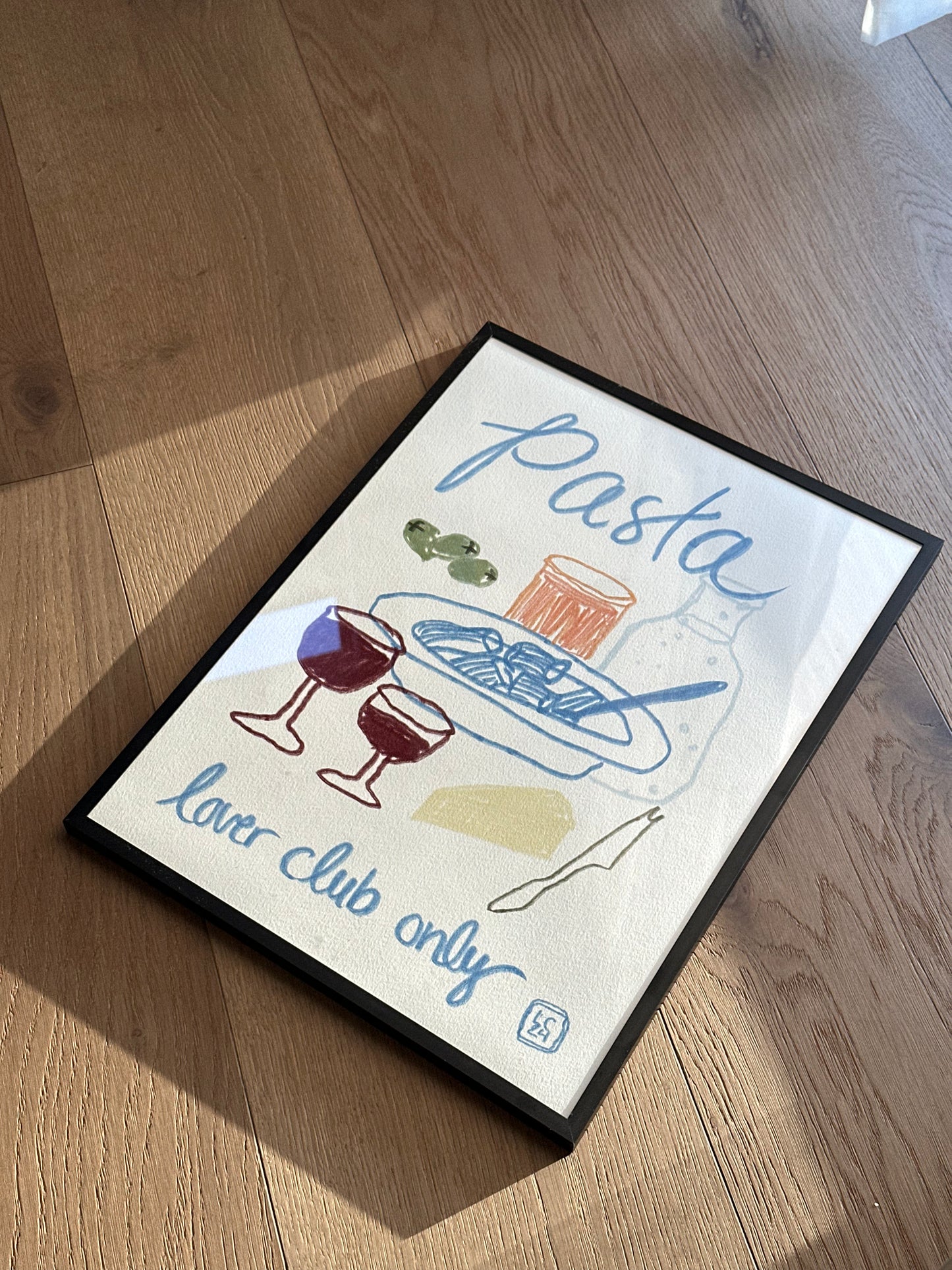 pasta lover club 30x40 cm