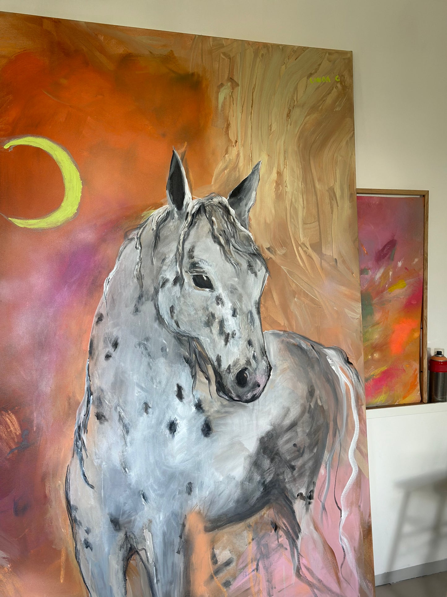 Horse and the moon