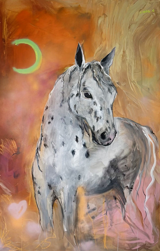 Horse and the moon