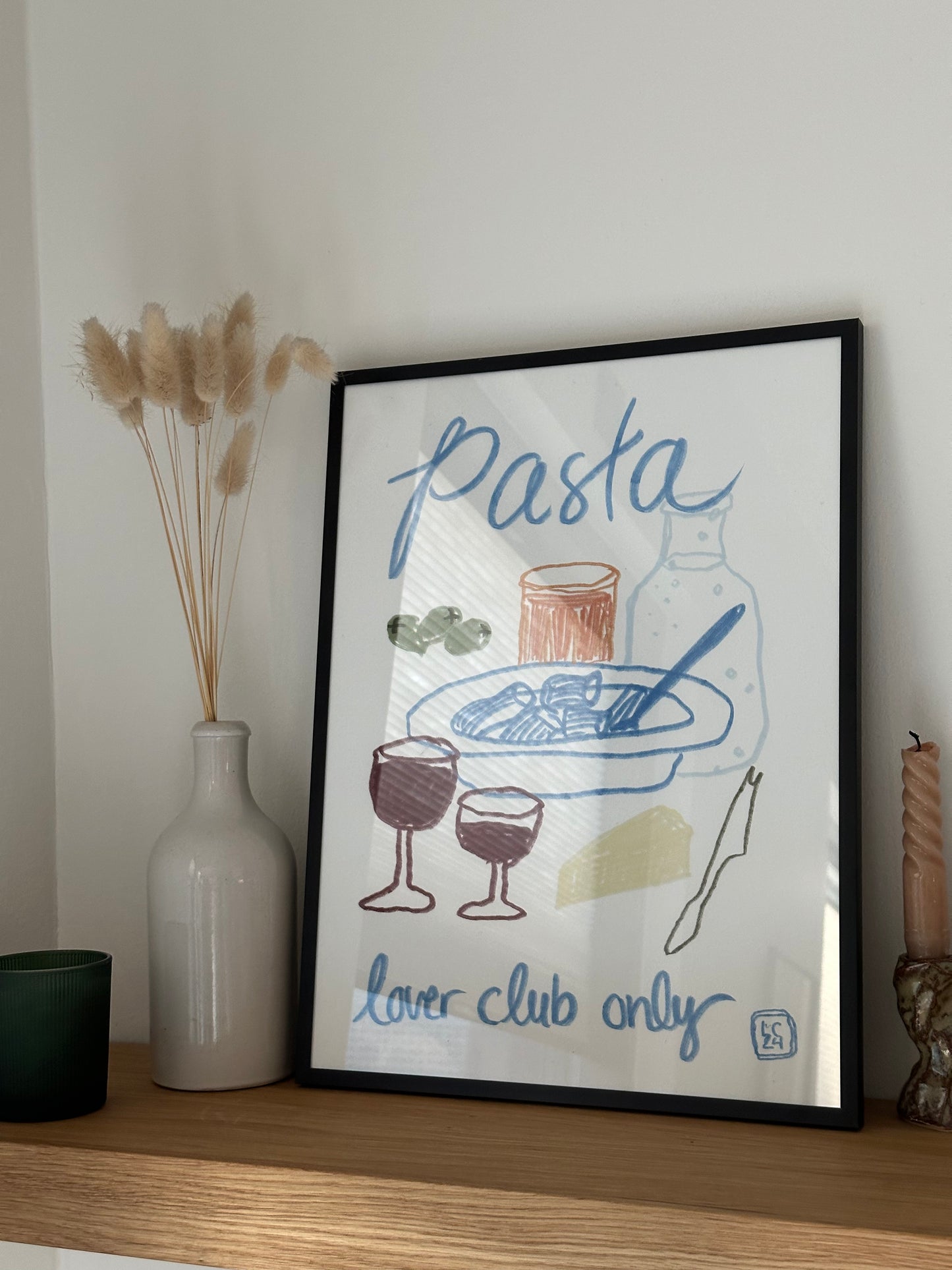 pasta lover club 30x40 cm