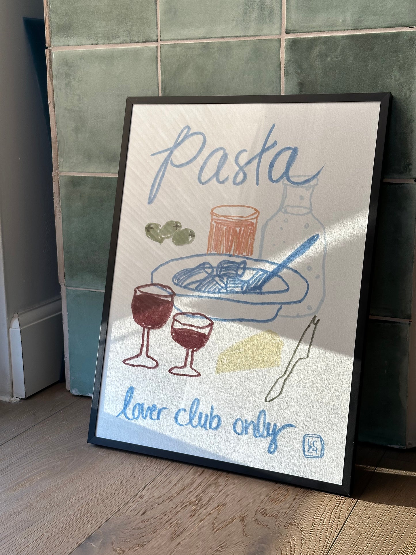 pasta lover club 30x40 cm