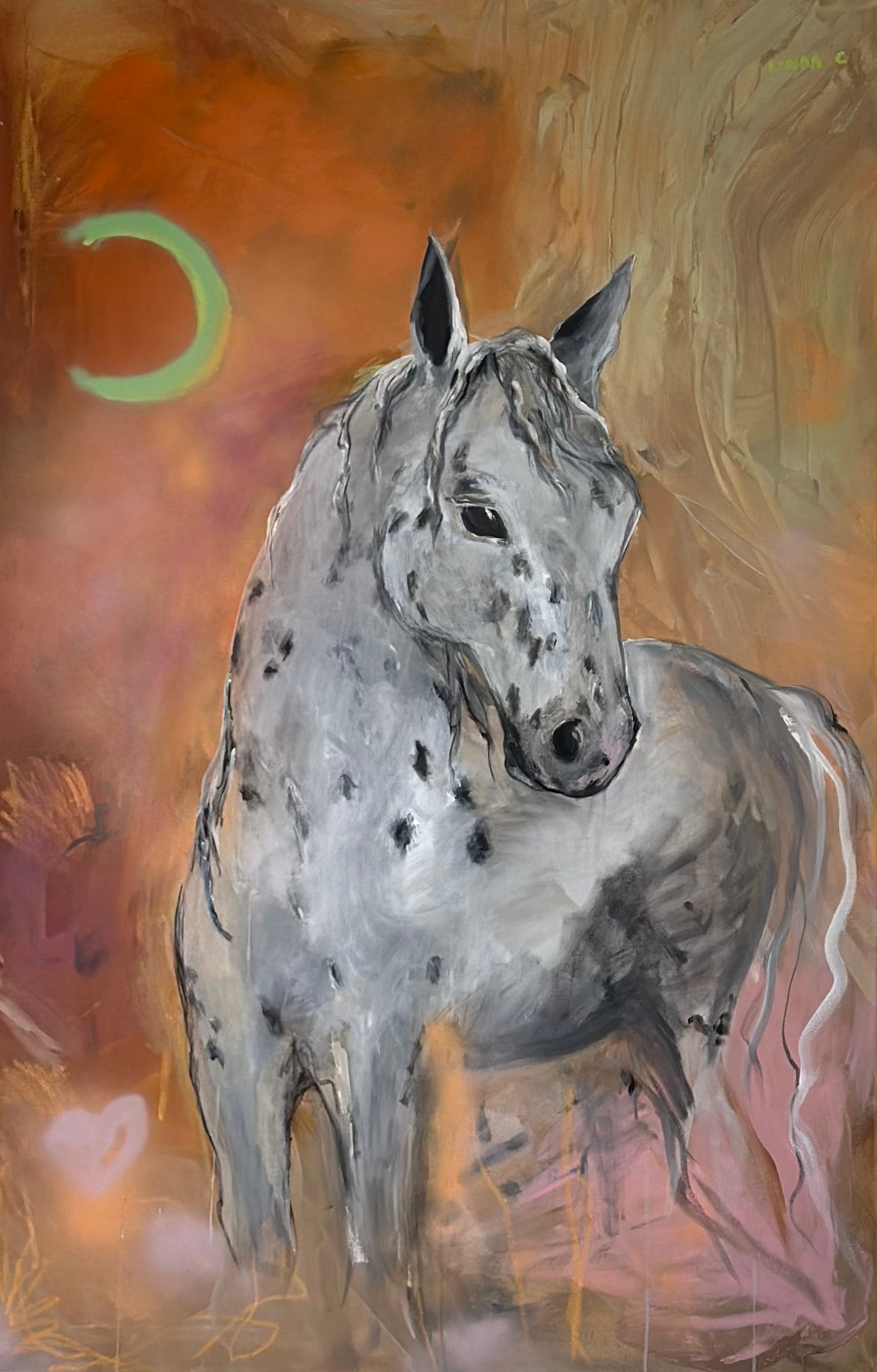 Horse and the moon