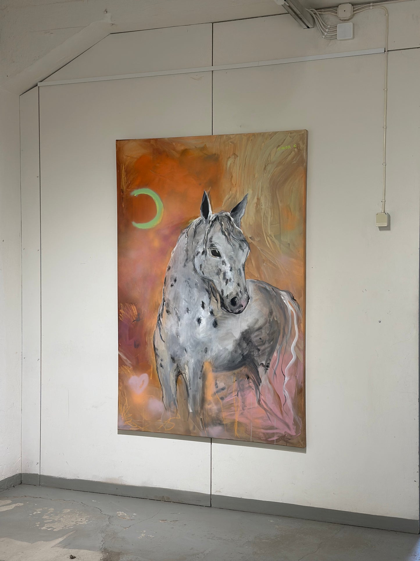 Horse and the moon